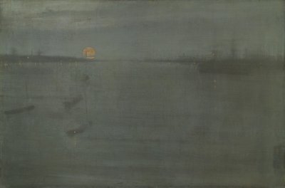 Nocturne: Blauw en goud - Southampton Water door James McNeill Whistler
