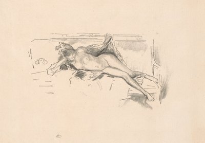 Naaktmodel, Liggend door James Abbott McNeill Whistler