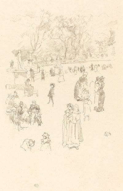 Kindermeisjes: "Les Bonnes du Luxembourg" door James Abbott McNeill Whistler
