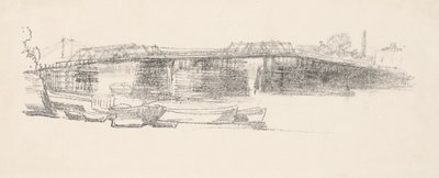 Oude Battersea Brug, Nr. 2 door James Abbott McNeill Whistler