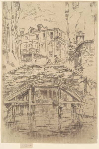 Ponte del Piovan door James Abbott McNeill Whistler