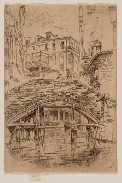 Ponte del Piovan door James Abbott McNeill Whistler