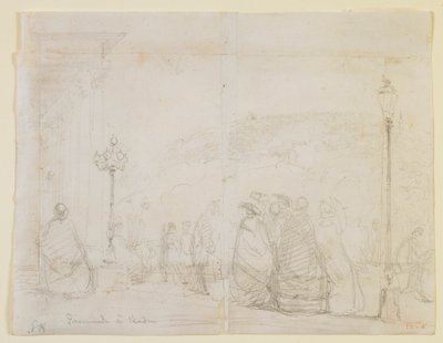 Wandeling in Baden door James Abbott McNeill Whistler