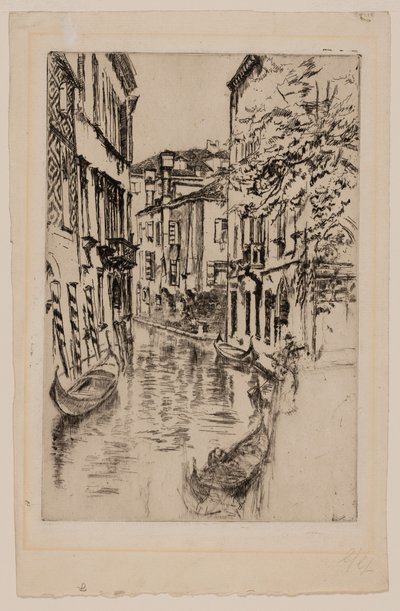 Rustig kanaal door James McNeill Whistler