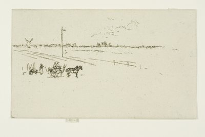 Treinstation, Voves door James Abbott McNeill Whistler