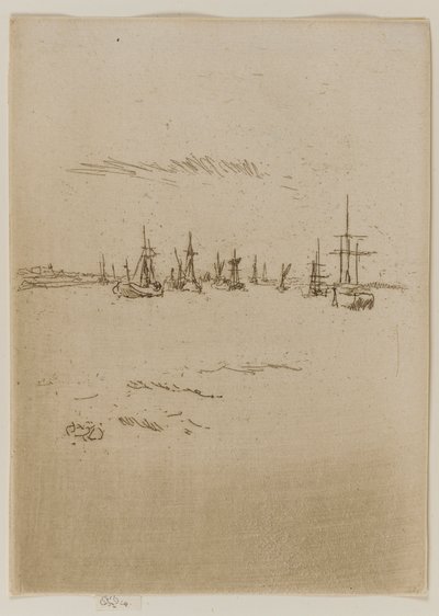 Terugkeer naar Tilbury door James Abbott McNeill Whistler