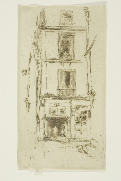 Rue des Bons Enfants, Tours door James Abbott McNeill Whistler