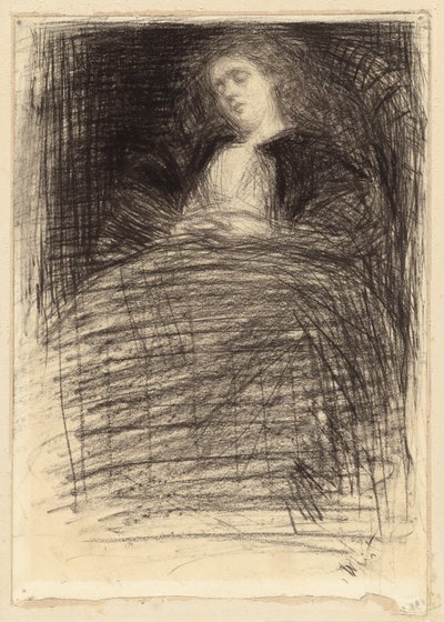 Slapende vrouw door James Abbott McNeill Whistler