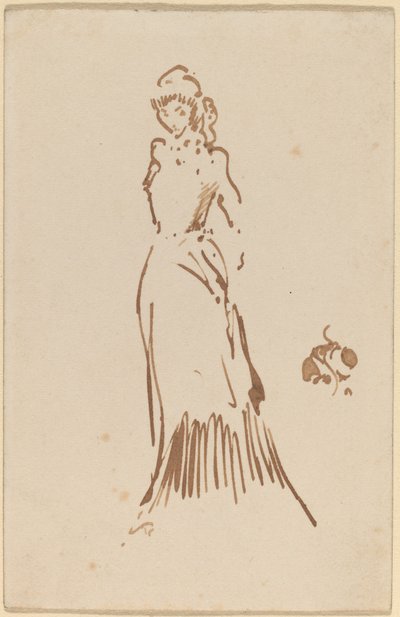Staande vrouwelijke figuur door James Abbott McNeill Whistler