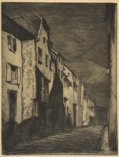 Straat in Saverne door James McNeill Whistler