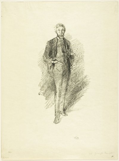 Studie: Joseph Pennell door James Abbott McNeill Whistler