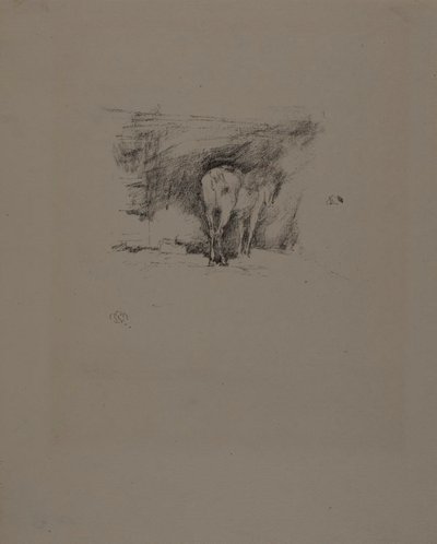 Studie van een paard door James Abbott McNeill Whistler