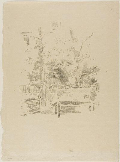 Tête-à-tête in de tuin door James McNeill Whistler