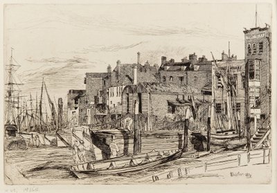 Thames Politie door James Abbott McNeill Whistler