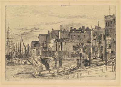 Thames Politie door James Abbott McNeill Whistler