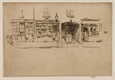 De kapperszaak, Chelsea door James McNeill Whistler