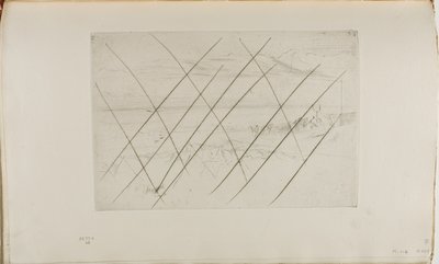 Het strand, Hastings door James Abbott McNeill Whistler