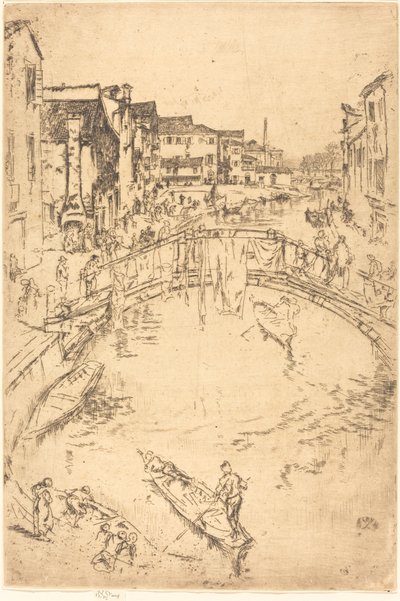 De Brug door James Abbott McNeill Whistler