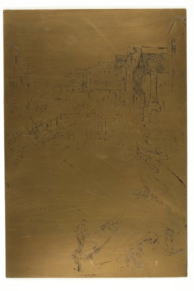 De brug, Santa Marta door James McNeill Whistler