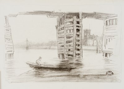 De Brede Brug door James Abbott McNeill Whistler