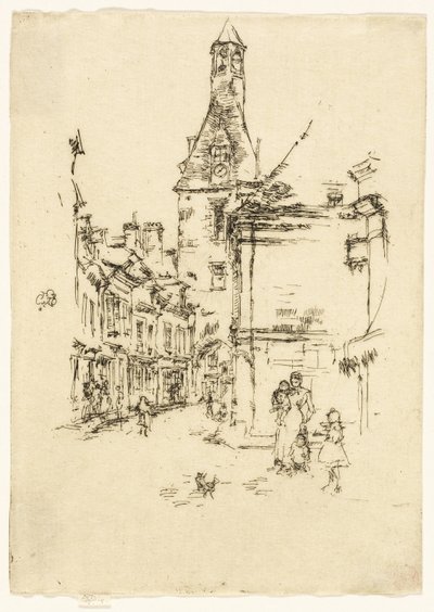 De Klokkentoren - Amboise door James Abbott McNeill Whistler