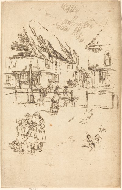 De Haan en de Pomp door James Abbott McNeill Whistler