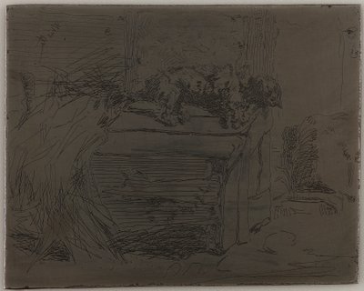 De Hond op de Kennel door James Abbott McNeill Whistler