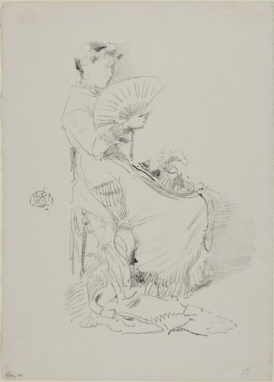 De waaier door James Abbott McNeill Whistler