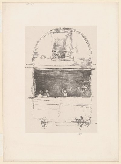 De smederij, Passage du Dragon door James Abbott McNeill Whistler