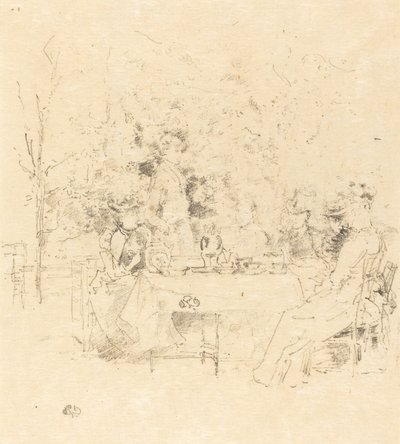 De tuin door James Abbott McNeill Whistler