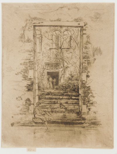 De tuin door James Abbott McNeill Whistler