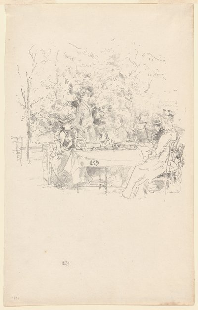 De Tuin door James Abbott McNeill Whistler