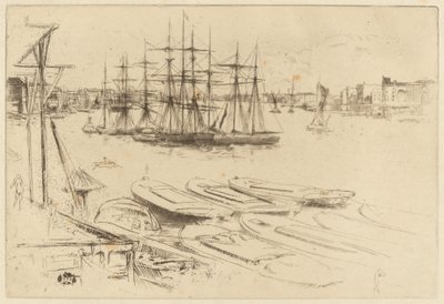 De Grote Vijver door James Abbott McNeill Whistler