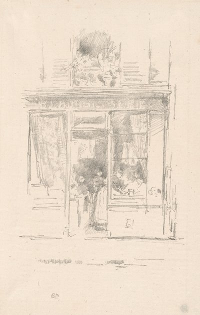 De Wasvrouw: "La Blanchisseuse de la Place Dauphine" door James Abbott McNeill Whistler