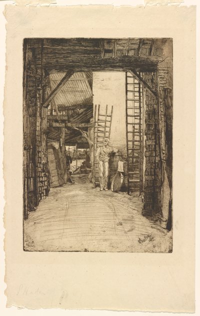 De kalkbrander door James Abbott McNeill Whistler