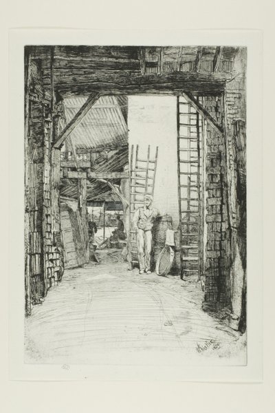 De Kalkbrander door James Abbott McNeill Whistler