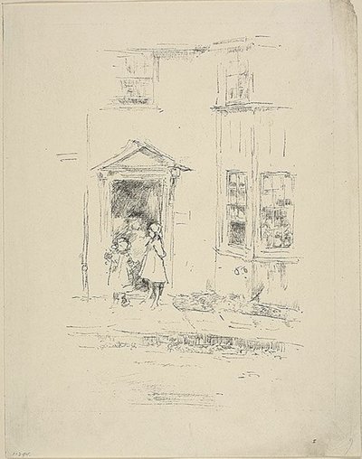 De Kleine Deur, Lyme Regis door James Abbott McNeill Whistler