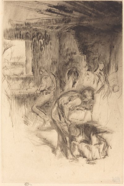De kleine smederij door James Abbott McNeill Whistler