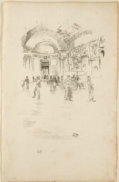 De Lange Galerij, Louvre door James Abbott McNeill Whistler