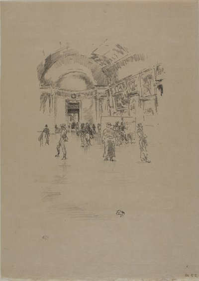 De Lange Galerij, Louvre door James Abbott McNeill Whistler