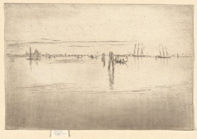 De Lange Lagune, uit de Tweede Venetië Set door James Abbott McNeill Whistler