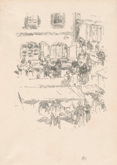 De Markt, Vitré door James McNeill Whistler