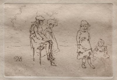 De kinderen van Menpes door James McNeill Whistler