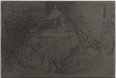 De Muziekkamer door James Abbott McNeill Whistler