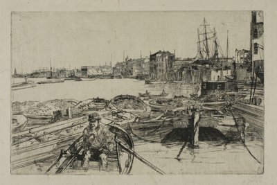 Het zwembad door James Abbott McNeill Whistler