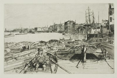 Het zwembad door James Abbott McNeill Whistler