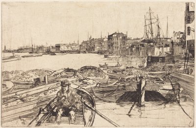 De vijver door James McNeill Whistler