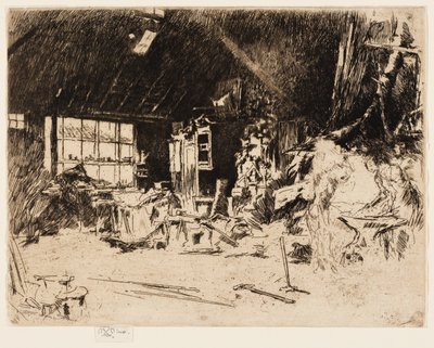 De smederij door James Abbott McNeill Whistler