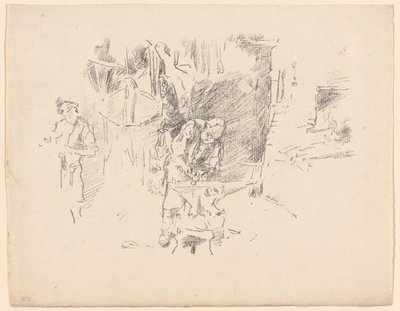 De zonnige smederij door James McNeill Whistler
