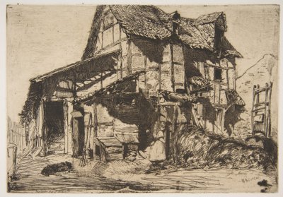 Het onveilige huurhuis (De oude boerderij) door James McNeill Whistler